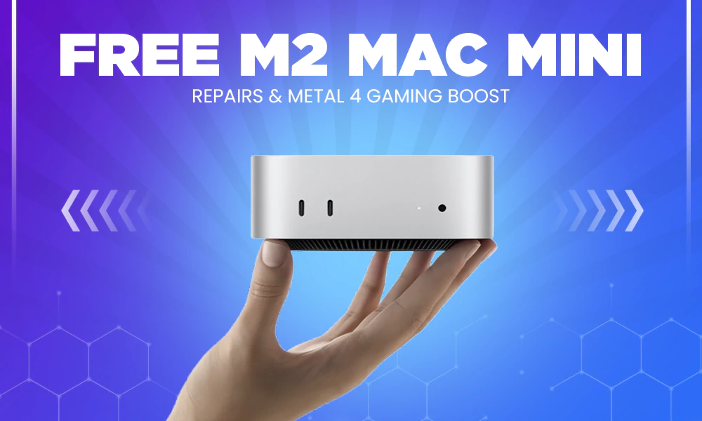 Free M2 Mac Mini Repairs & Metal 4 Gaming Boost