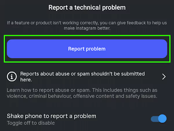 Report Problem