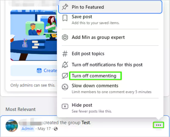 Turn off commenting