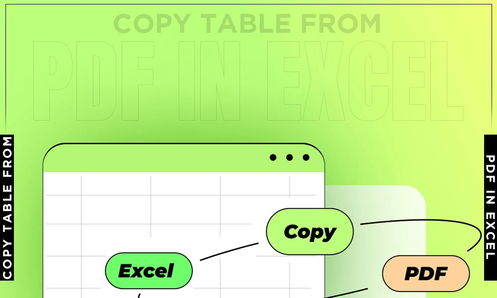 copy table from pdf in excel