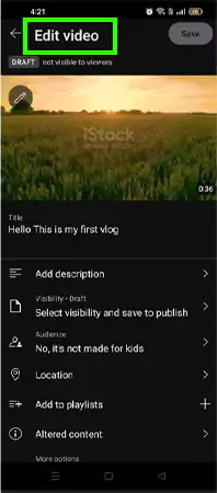 Edit Video