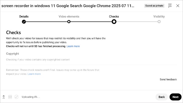 Manage preferences and hit next
