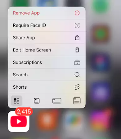 YouTube application