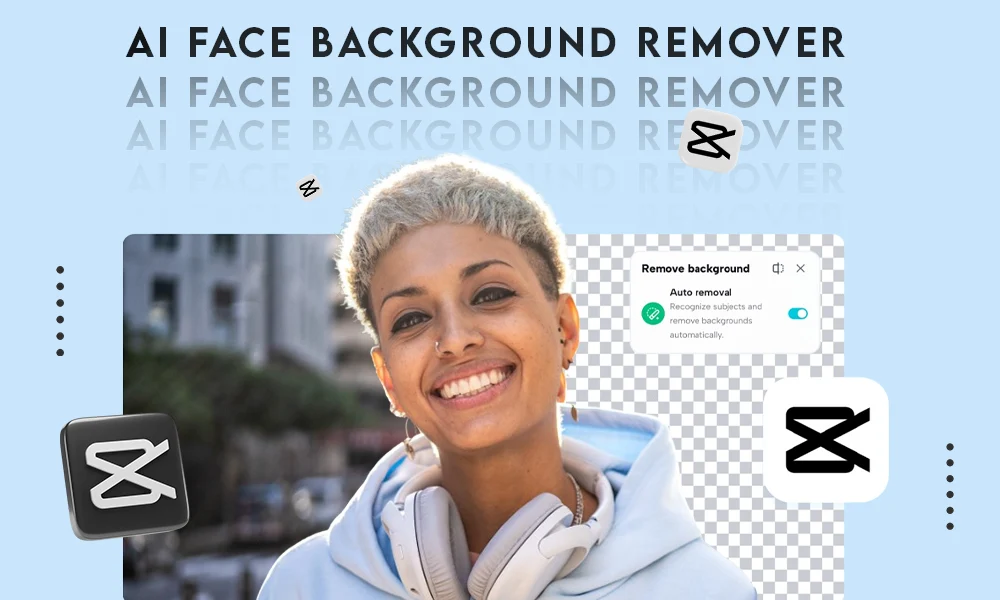 AI face background remover