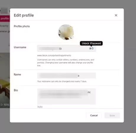 Enter new username