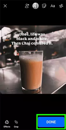 Go for the Done option