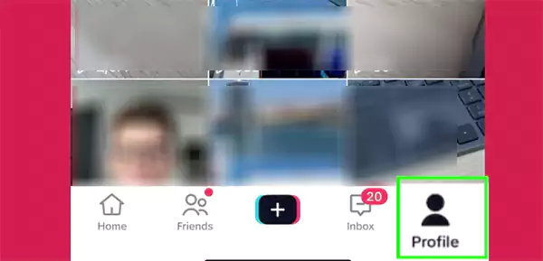 Go to your Profile section