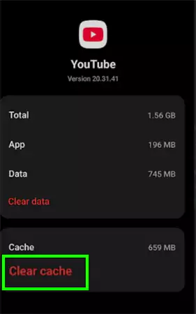 Hit Clear cache