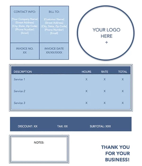 Invoice template 