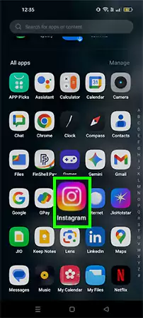 Open Instagram