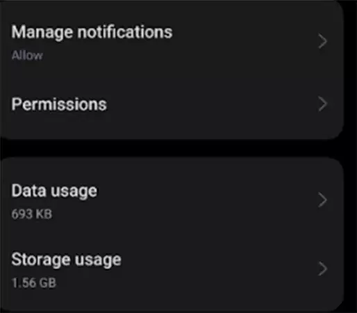 Select Storage Usage