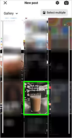 Select the picture you want to post