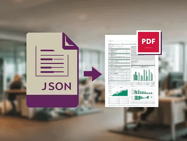 covert json to pdf