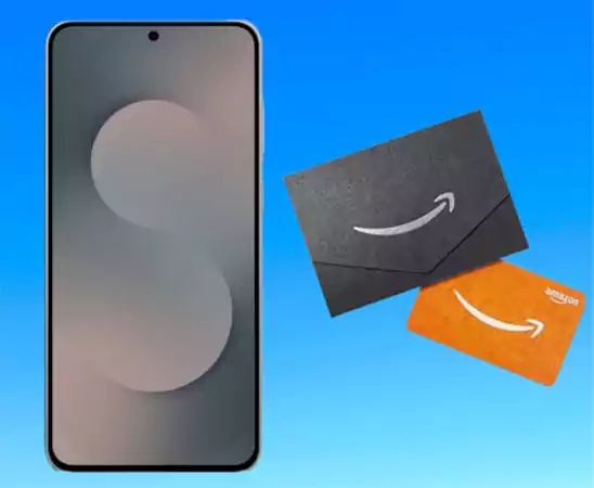 free 100 dolor Amazon gift card with Samsung Galaxy S25 FE
