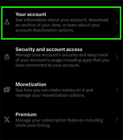 Select Your Account