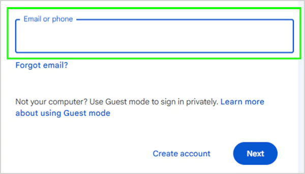 Sign in to your account