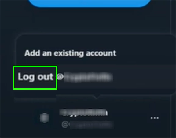 Tap on Log Out