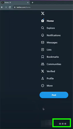 Tap on three dots