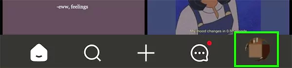 Tap on your profile pictures