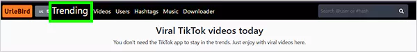 Visit the Trending page to explore the latest content