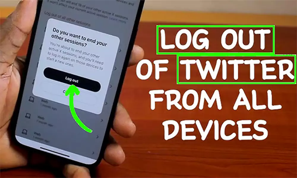 d-How to Log Out of X