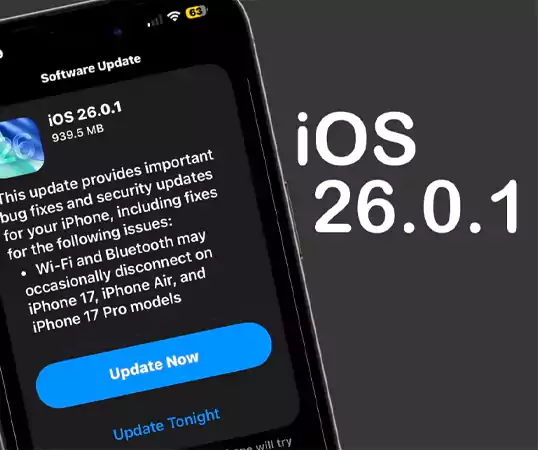 iOS 26 26 0 1 update