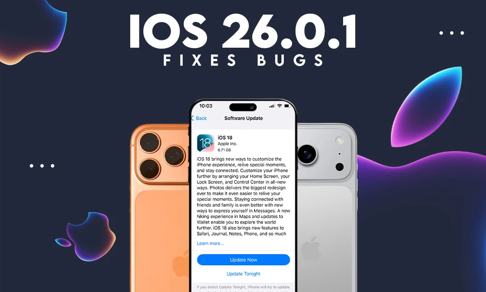 ios 26.0.1 fixes bugs