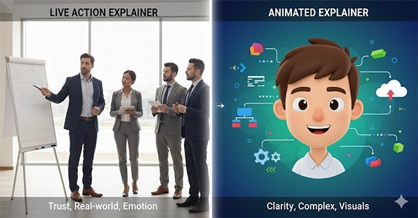 Live Action and Animated Explainers