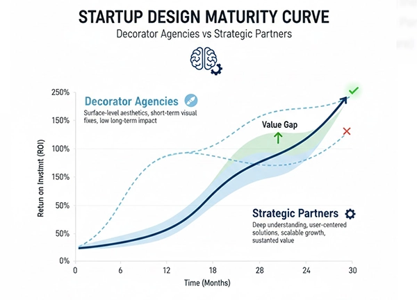 Startup design maturity curve