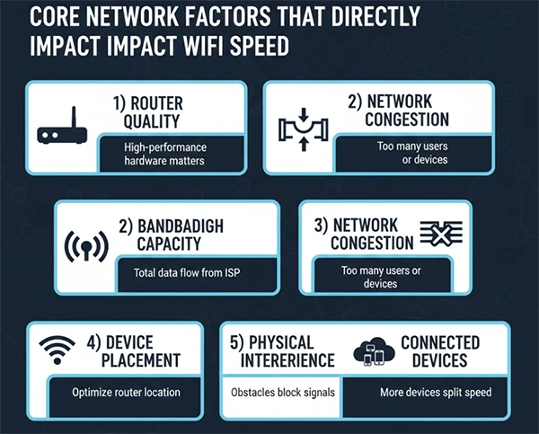 Factors affecting Wi-Fi speed 