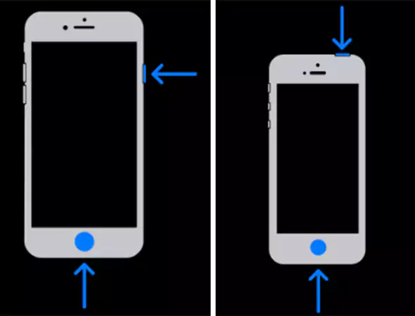 Screenshot on Touch ID devices
