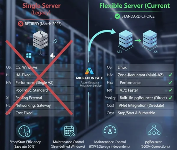 Single vs Flexible Server