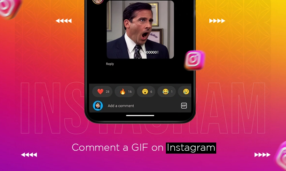 Comment a GIF on Instagram