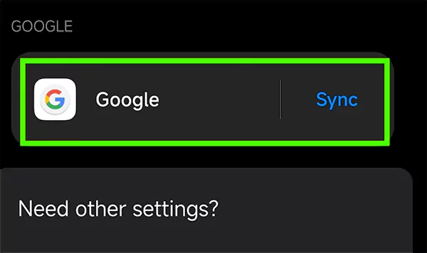 Manage Accounts and Googlee