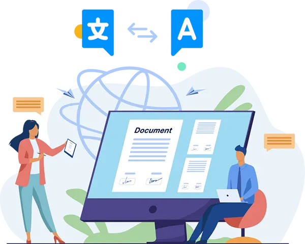 Documents in a different language