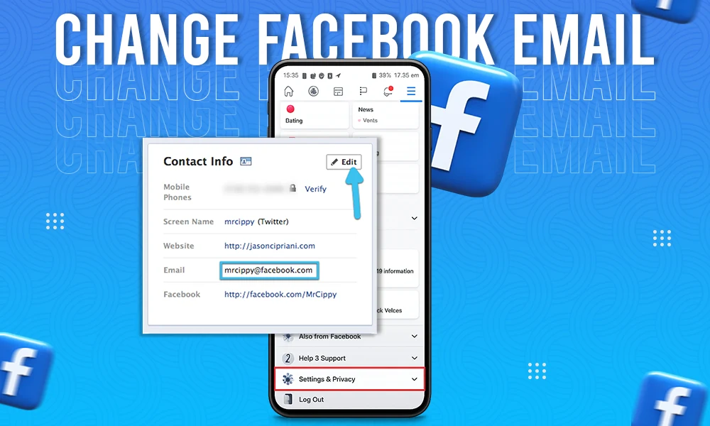 Change Facebook Email