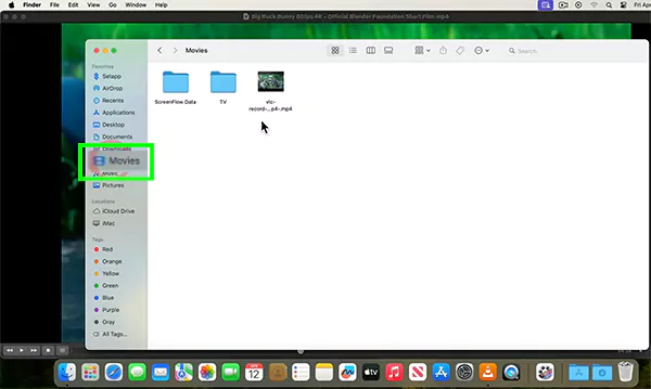 Click on the Movies folder