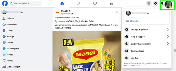 Click on your Profile