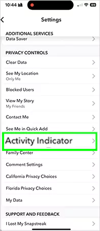 Scroll down to Activity Indicator