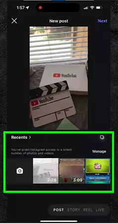 Select your videos