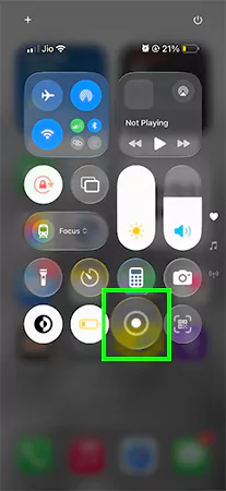Tap Screen recording