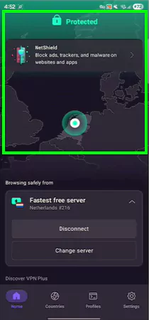 VPN is connected