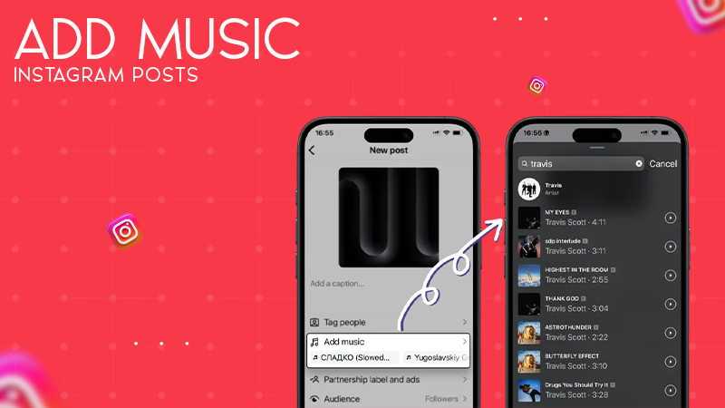 add music instagram posts