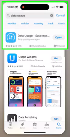 Download the Data Usage app