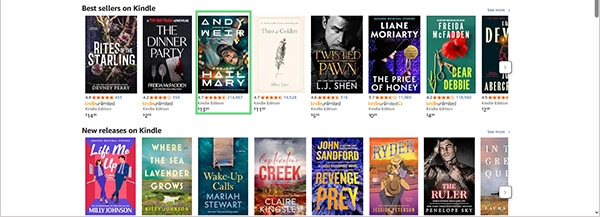 click on  any book you like