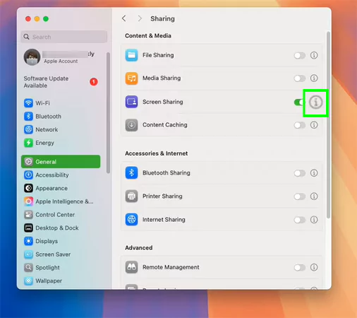 click on&nbsp;i button beside the toggle