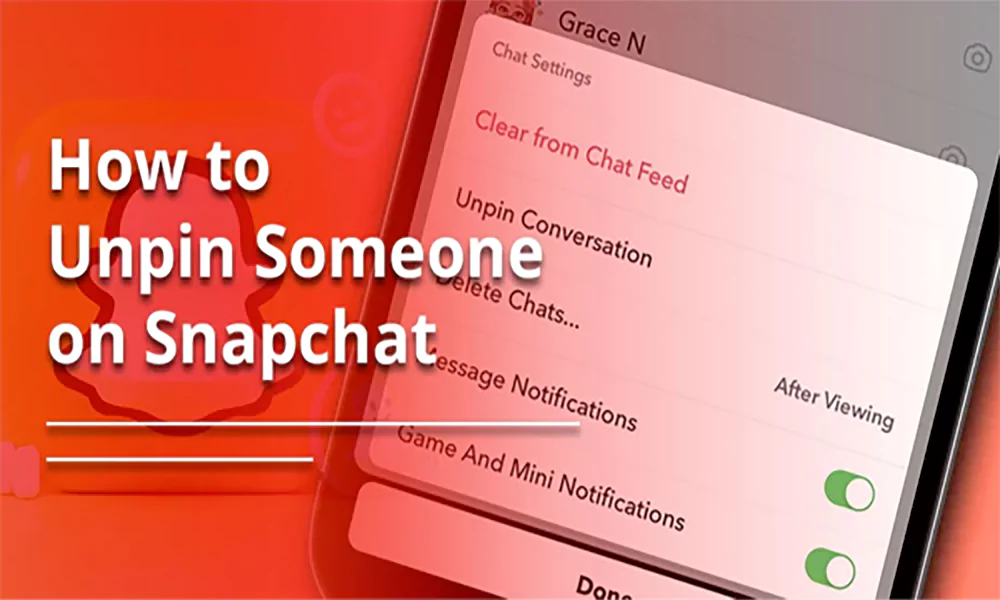 d-Unpin Someone on Snapchat