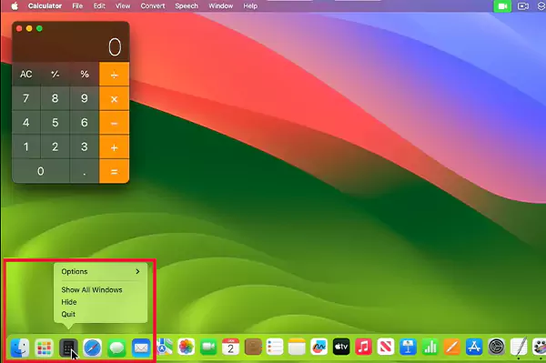 Click on the App icon