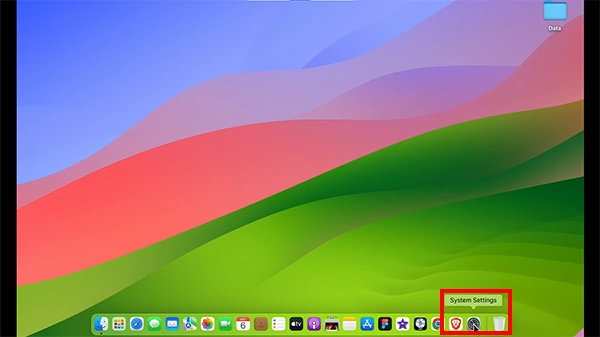 Open MacBook Settings