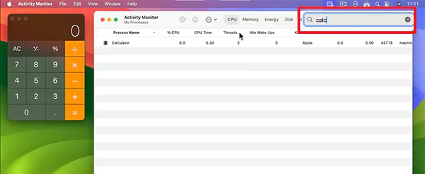 Search for the program
